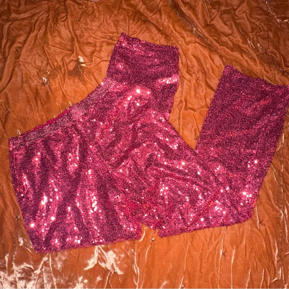 Women’s Sincerely Jules Hot Pink Sequin Pants